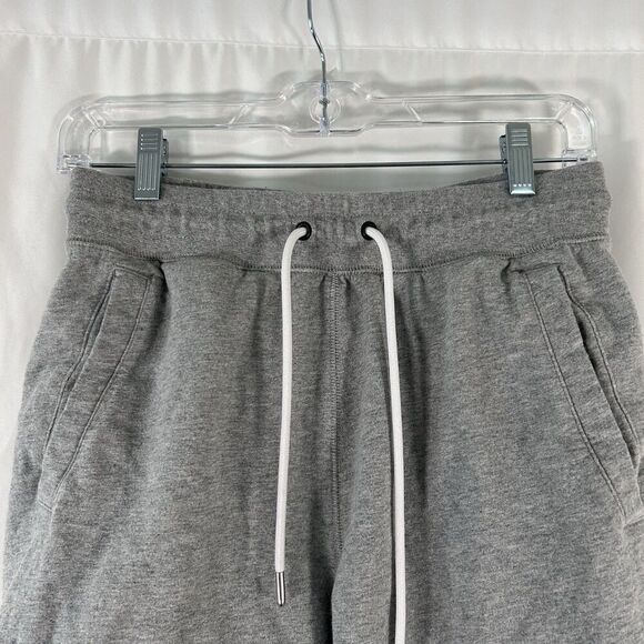 Nike Sweat Shorts Men's Small Grey Cloth Drawstring Pull On Pockets 10" Inseam - Picture 2 of 9